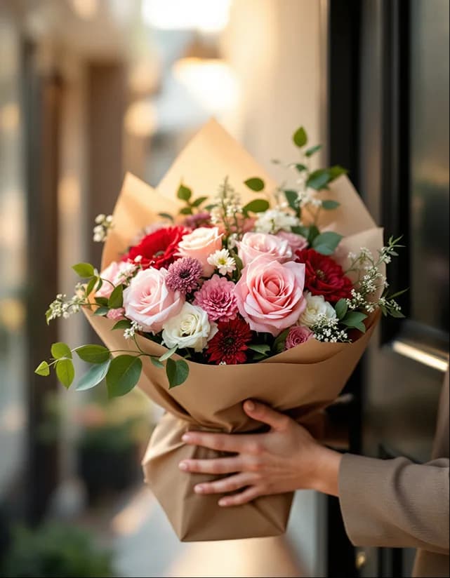 Доставим букет по Сочи точно к указанному времени