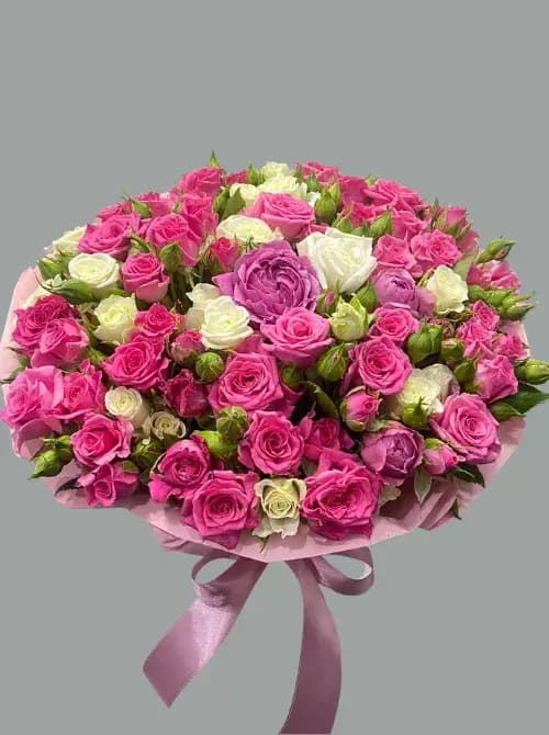 11 кустовых роз – доставка цветов в Сочи