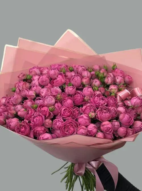 букет из 39 пионовидных роз | Доставка в Сочи