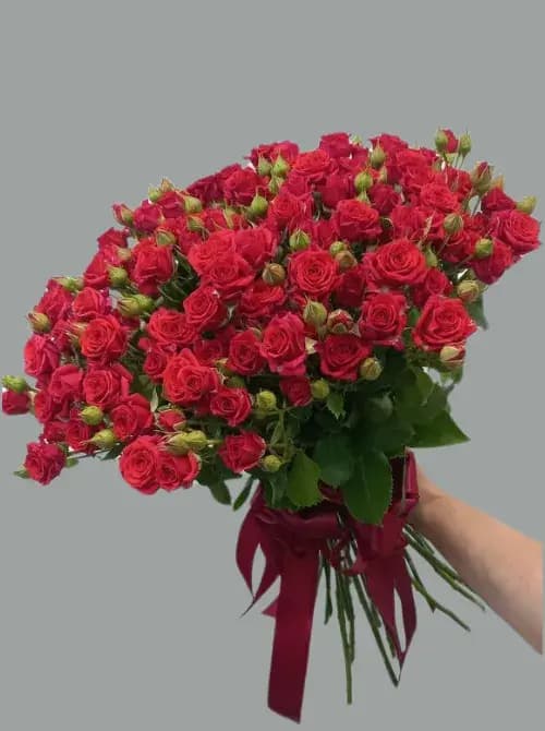 Красные розы 19 шт | Доставка цветов Сочи
